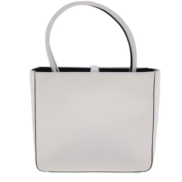 White Leather Prada Handbag