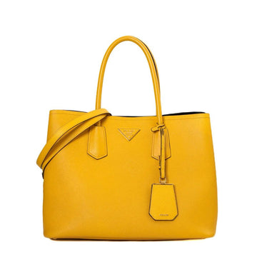 Yellow Leather Prada Galleria Bag