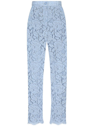 Dolce & Gabbana Women Cordonetto Lace Trousers