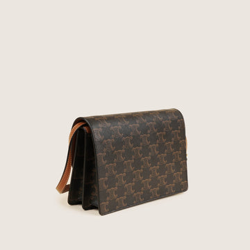 Triomphe Wallet on Strap